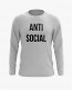 Світшот чоловічий з написом ANTI SOCIAL Світшот чоловічий з написом ANTI SOCIAL