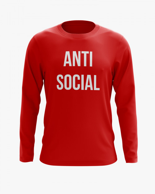 Світшот чоловічий з написом ANTI SOCIAL Світшот чоловічий з написом ANTI SOCIAL