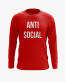 Світшот чоловічий з написом ANTI SOCIAL Світшот чоловічий з написом ANTI SOCIAL