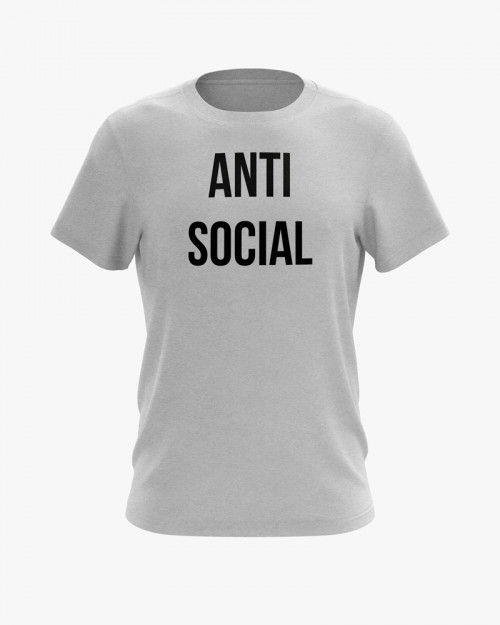 Футболка чоловіча з написом ANTI SOCIAL Футболка чоловіча з написом ANTI SOCIAL