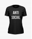 Футболка жіноча з написом ANTI SOCIAL Футболка жіноча з написом ANTI SOCIAL