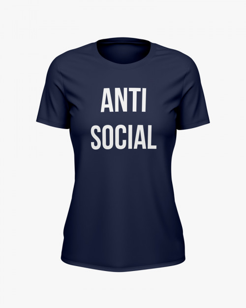 Футболка жіноча з написом ANTI SOCIAL Футболка жіноча з написом ANTI SOCIAL