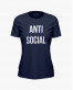Футболка жіноча з написом ANTI SOCIAL Футболка жіноча з написом ANTI SOCIAL