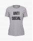 Футболка жіноча з написом ANTI SOCIAL Футболка жіноча з написом ANTI SOCIAL