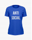Футболка жіноча з написом ANTI SOCIAL Футболка жіноча з написом ANTI SOCIAL