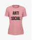 Футболка жіноча з написом ANTI SOCIAL Футболка жіноча з написом ANTI SOCIAL