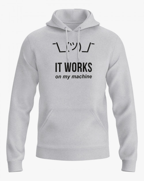 Худі жіночий з написом It work on my machine Худі жіночий з написом It work on my machine