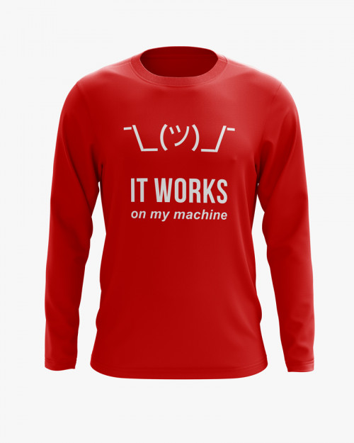 Світшот чоловічий з написом It work on my machine Світшот чоловічий з написом It work on my machine