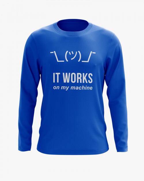Світшот чоловічий з написом It work on my machine Світшот чоловічий з написом It work on my machine
