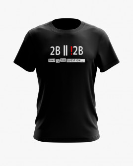 Футболка чоловіча з написом To be or not to be V11