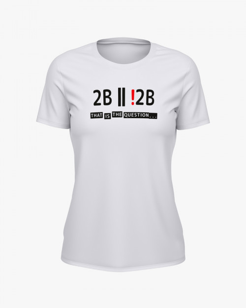 Футболка жіноча з написом To be or not to be V11 Футболка жіноча з написом To be or not to be V11