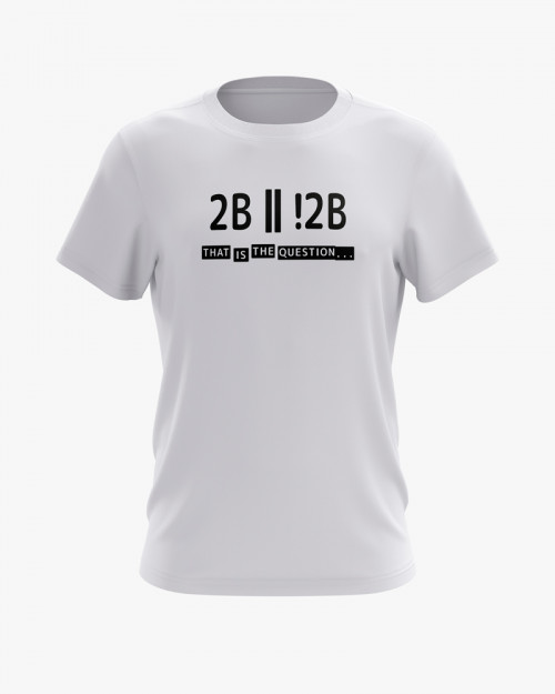 Футболка чоловіча з написом To be or not to be V12 Футболка чоловіча з написом To be or not to be V12