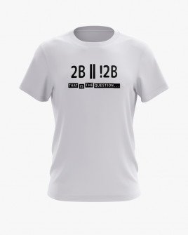 Футболка чоловіча з написом To be or not to be V12