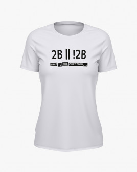 Футболка жіноча з написом To be or not to be V12