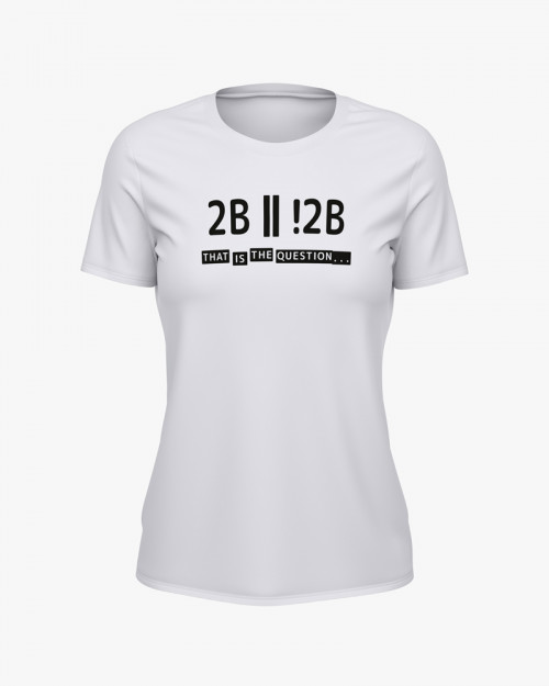 Футболка жіноча з написом To be or not to be V12 Футболка жіноча з написом To be or not to be V12