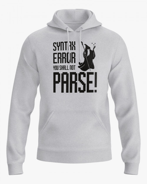 Худі жіночий з написом Syntax error you shall not parse Худі жіночий з написом Syntax error you shall not parse