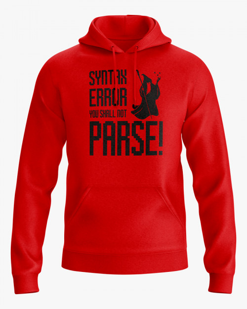 Худі жіночий з написом Syntax error you shall not parse Худі жіночий з написом Syntax error you shall not parse