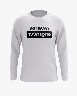 Світшот чоловічий з написом Reverse Engineer