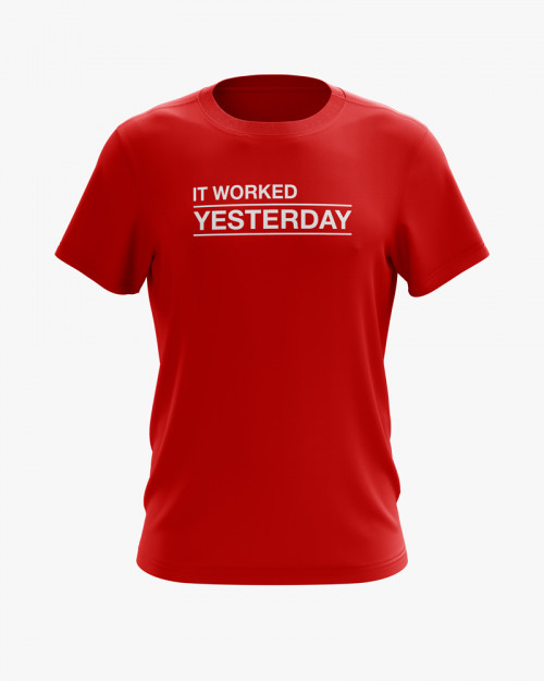 Футболка чоловіча з написом It worked yesterday Футболка чоловіча з написом It worked yesterday