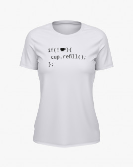 Футболка жіноча з написом Cup refill