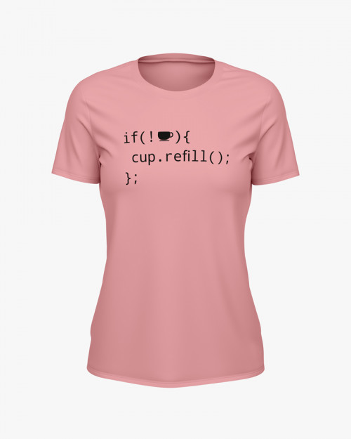 Футболка жіноча з написом Cup refill Футболка жіноча з написом Cup refill