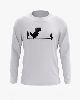 Світшот чоловічий з написом Chrome dinosaur