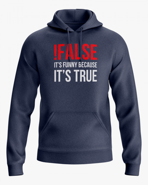 Худі чоловічий з написом !False = True Худі чоловічий з написом !False = True