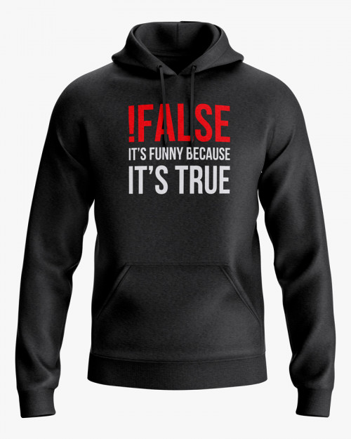Худі жіночий з написом !False = True Худі жіночий з написом !False = True