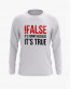 Світшот чоловічий з написом !False = True Світшот чоловічий з написом !False = True