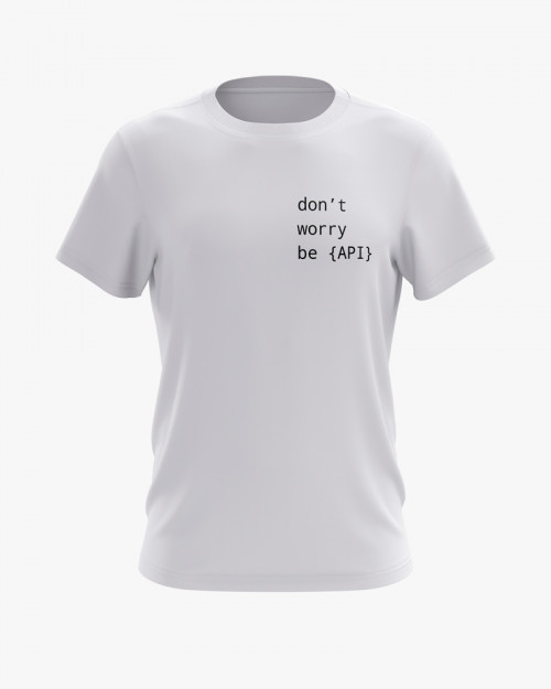Футболка чоловіча з написом Don’t worry be API Футболка чоловіча з написом Don’t worry be API