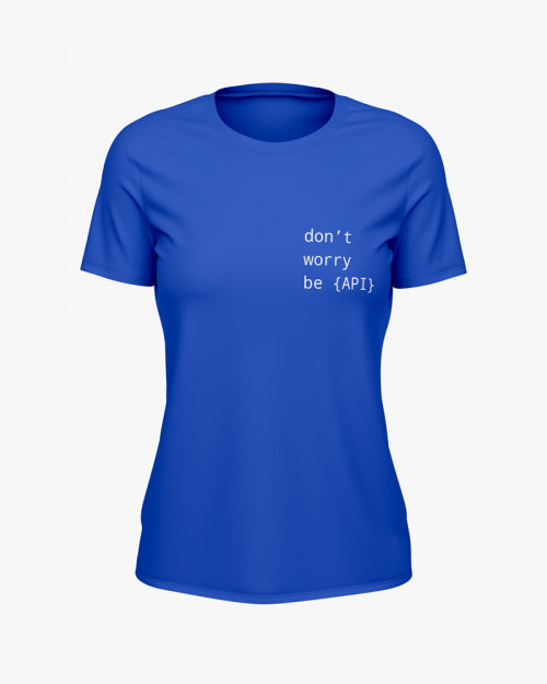 Футболка жіноча з написом Don’t worry be API Футболка жіноча з написом Don’t worry be API