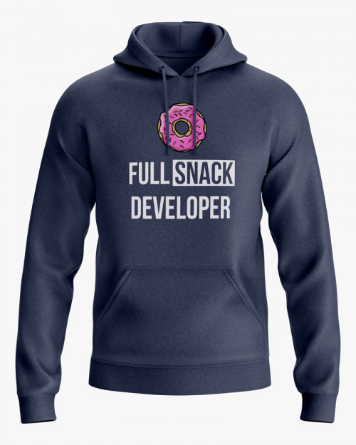Худі чоловічий з принтом Full snack developer Худі чоловічий з принтом Full snack developer