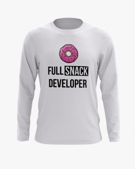 Світшот чоловічий з принтом Full snack developer