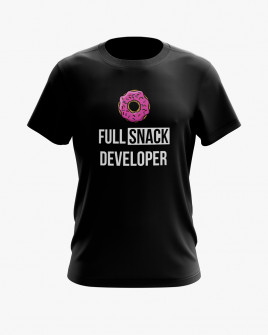 Футболка чоловіча з принтом Full snack developer