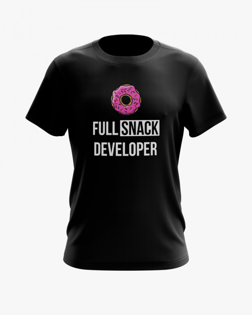 Футболка чоловіча з принтом Full snack developer Футболка чоловіча з принтом Full snack developer