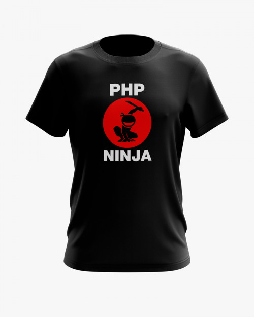 Футболка чоловіча з принтом PHP Ninja Футболка чоловіча з принтом PHP Ninja
