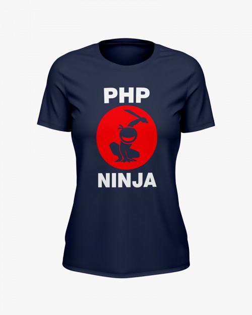 Футболка жіноча з принтом PHP Ninja Футболка жіноча з принтом PHP Ninja