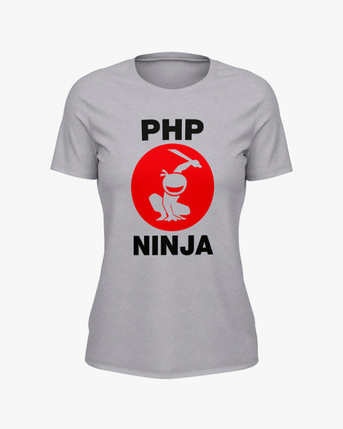 Футболка жіноча з принтом PHP Ninja Футболка жіноча з принтом PHP Ninja