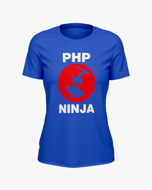 Футболка жіноча з принтом PHP Ninja Футболка жіноча з принтом PHP Ninja