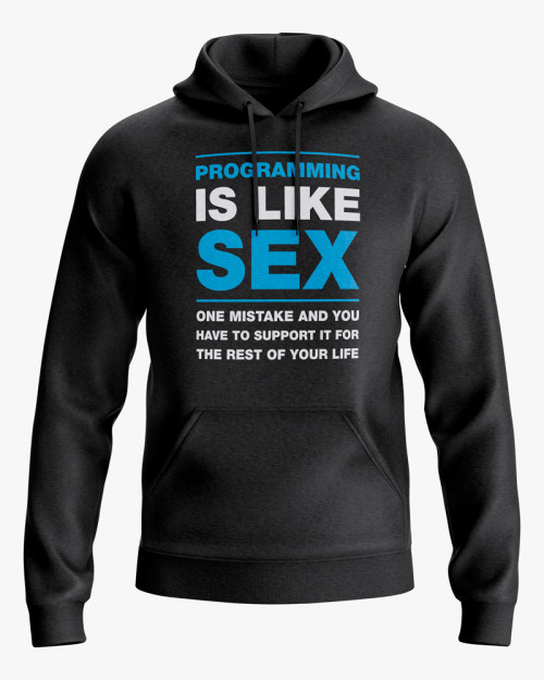 Худі жіночий з написом Programming is like sex Худі жіночий з написом Programming is like sex