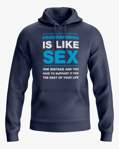 Худі жіночий з написом Programming is like sex Худі жіночий з написом Programming is like sex