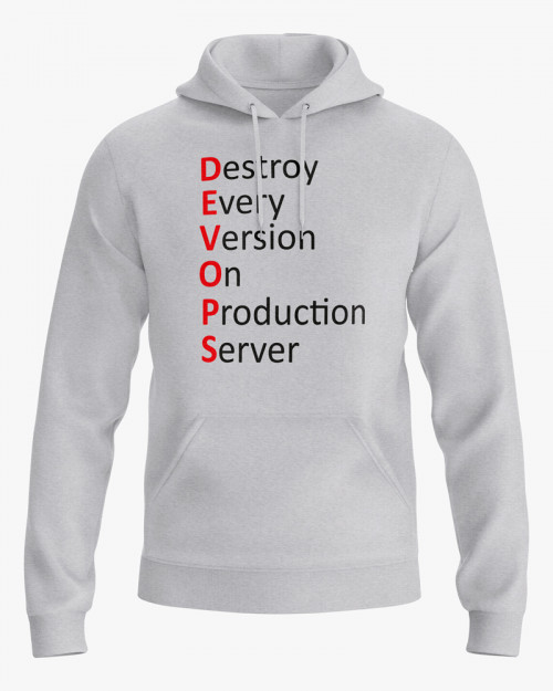 Худі чоловічий з написом DEVOPS V23 Худі чоловічий з написом DEVOPS V23