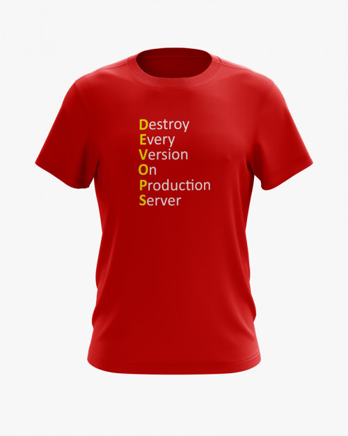 Футболка чоловіча з написом DEVOPS V23 Футболка чоловіча з написом DEVOPS V23