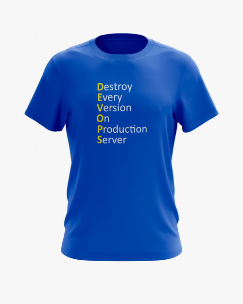 Футболка чоловіча з написом DEVOPS V23 Футболка чоловіча з написом DEVOPS V23
