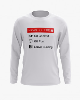 Світшот чоловічий з принтом In case of fire