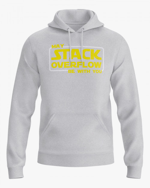 Худі чоловічий з написом May Stackoverflow be with you Худі чоловічий з написом May Stackoverflow be with you