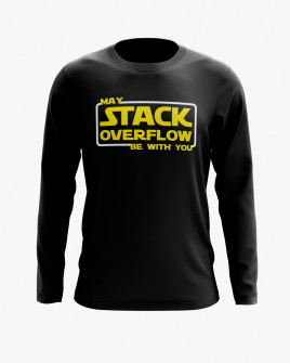 Світшот чоловічий з написом May Stackoverflow be with you