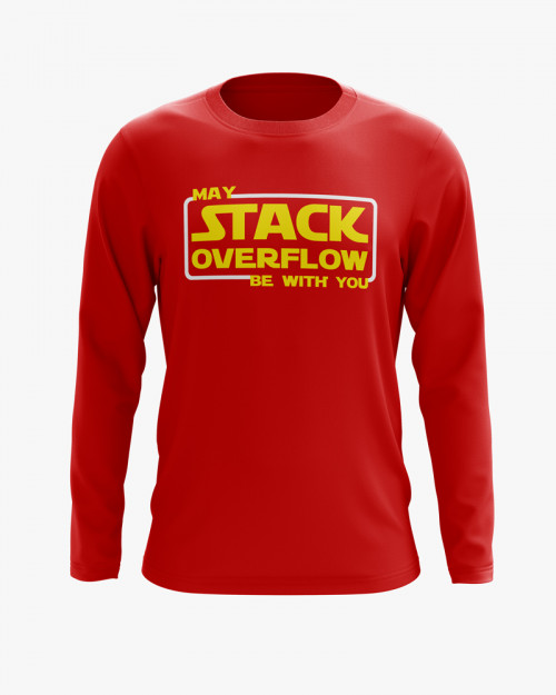 Світшот чоловічий з написом May Stackoverflow be with you Світшот чоловічий з написом May Stackoverflow be with you