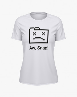 Футболка жіноча з принтом Aw Snap!