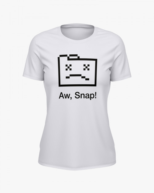 Футболка жіноча з принтом Aw Snap! Футболка жіноча з принтом Aw Snap!